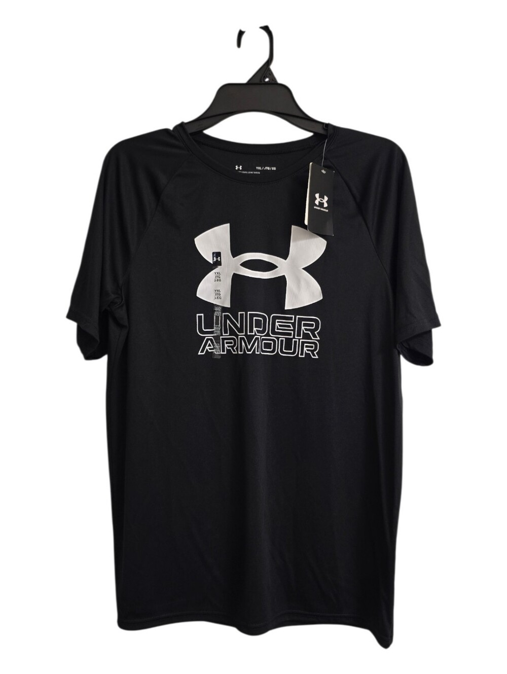 NWT! Under Armour Tech Hybird Boys Athletic Sportswear Short Sleeve T Shirt YXL